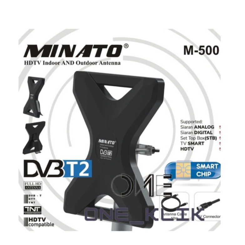 Antena In/Outdoor Digital Minato M500 / Antena Luar Antena Dalam M 500