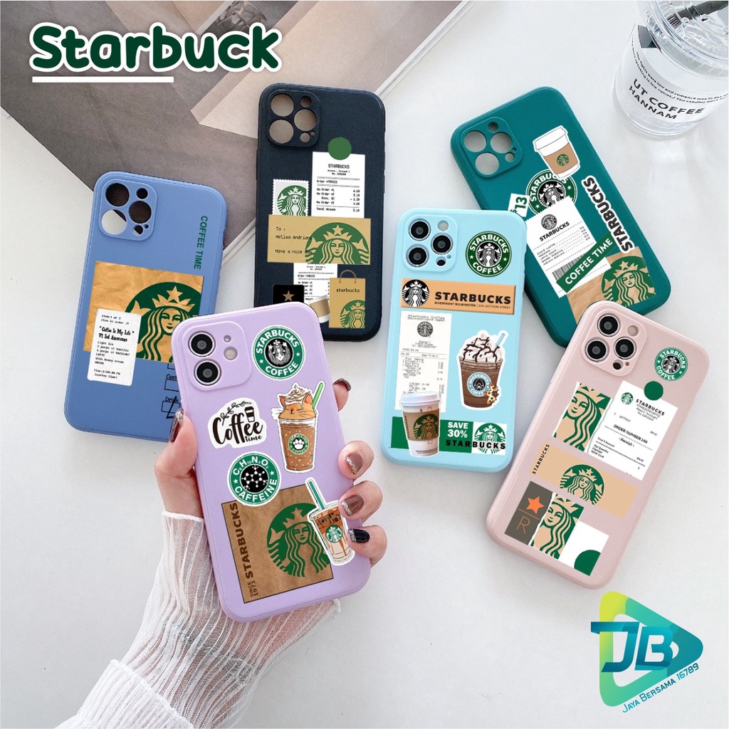 CASE CASING SOFTCASE SILIKON MACARON PELINDUNG KAMERA KOPI STARBUCK OPPO VIVO SAMSUNG XIAOMI REALME IPHONE ALL TYPE JB5569