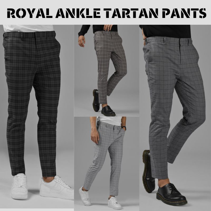 SCOTT ANKLE TARTAN PANTS by PREPPSTUDIO