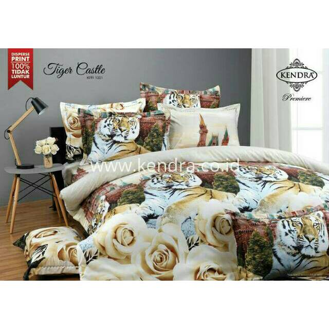 Bed Cover Rumbai Kendra Premiere Tinggi 20 Ukuran  180x200 King  Bedcover Set Kendra