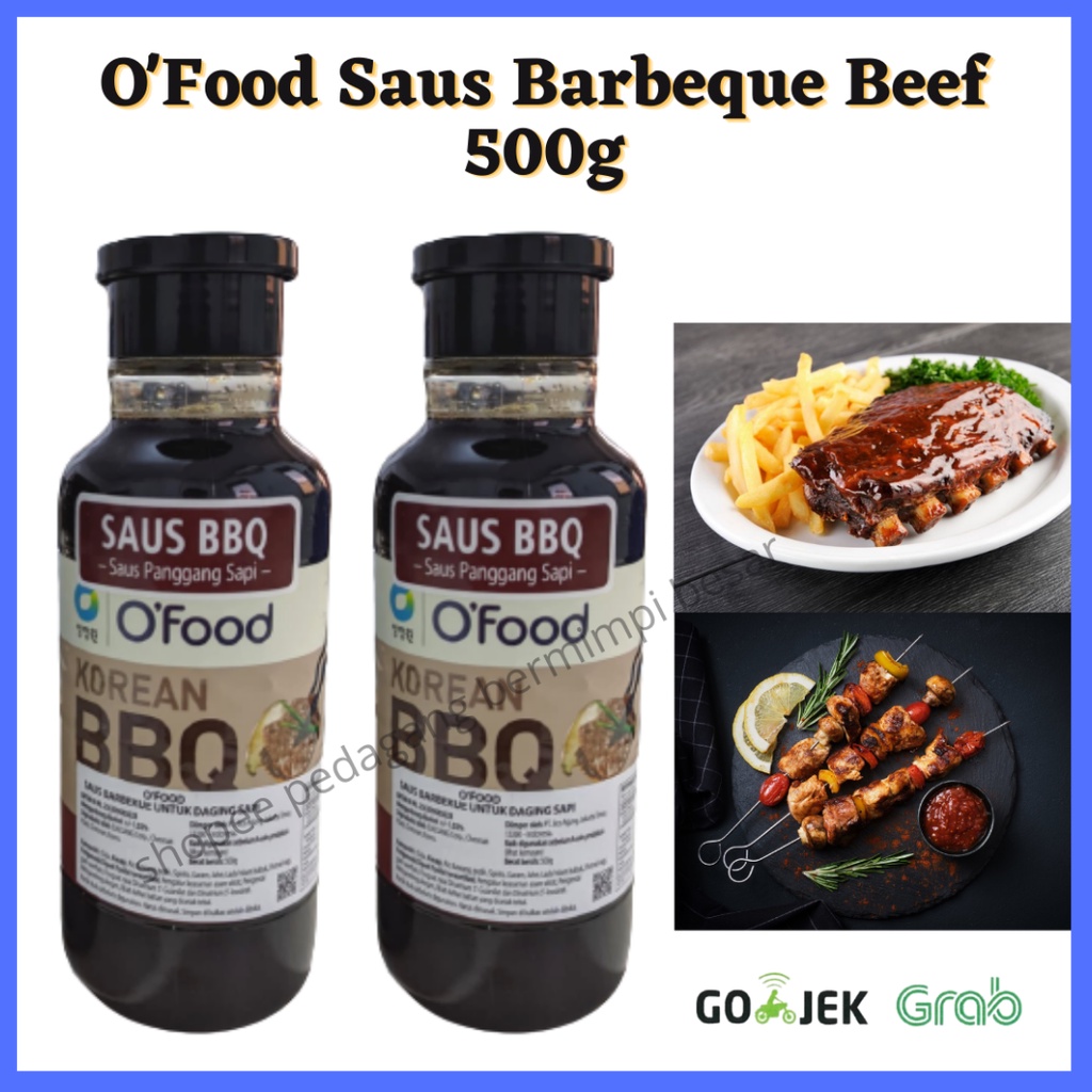 O'Food Saus Barbeque Beef 500g/ Saus Berbeque/ BBQ O'food