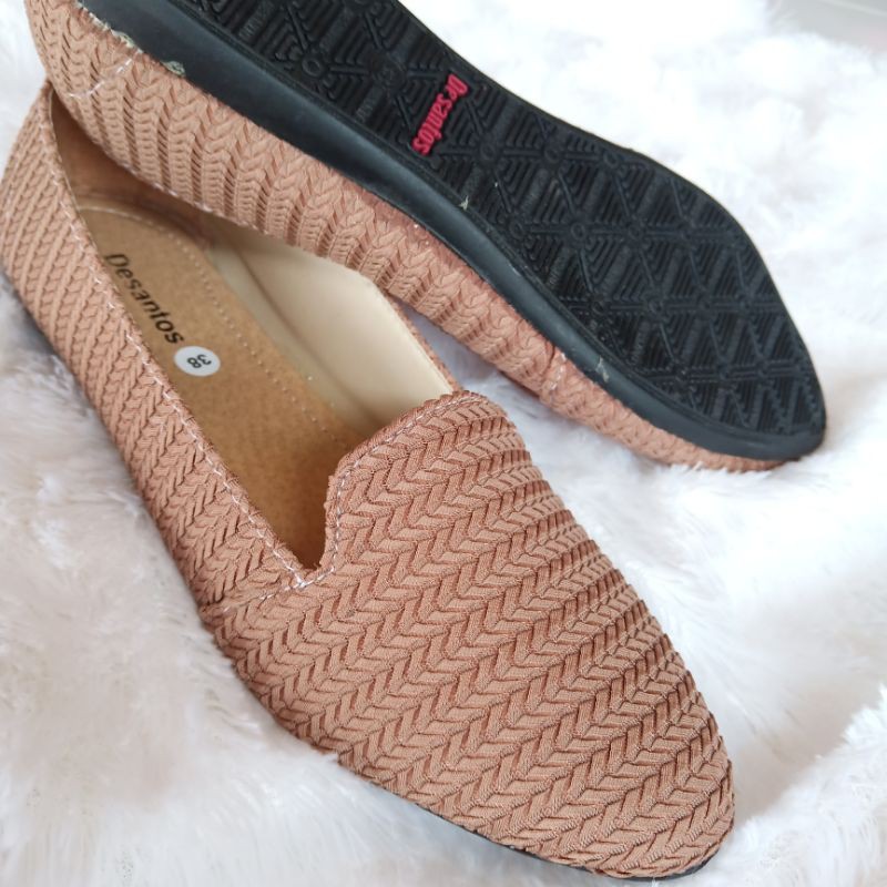Sepatu Rajut Desantos Dixi Premium Flat Shoes Wanita Cewek kekinian hits maroon kopi susu hitam abu