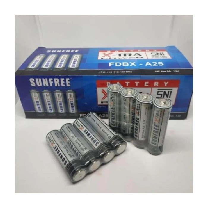 

BATRAI A2 SUNFREE DIJUAL PER PAK ISI 60PCS