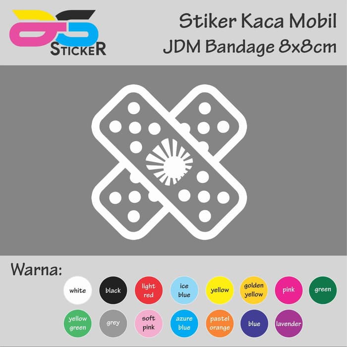 

Cutting Sticker - Stiker JDM Bandage 8x8cm