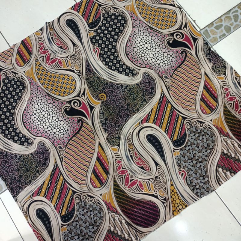 Kain Batik solo katun printing abstrak