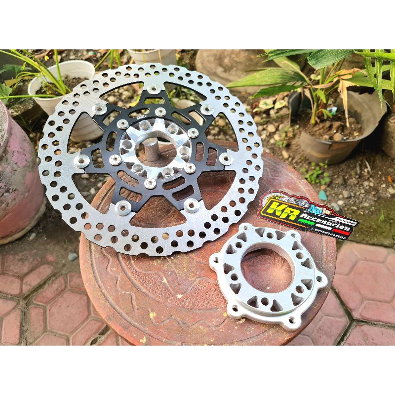 Adaptor plendes cakram depan dtracker klx cnc pnp tromol depan tirev tiger revo cnc m1speed set piri