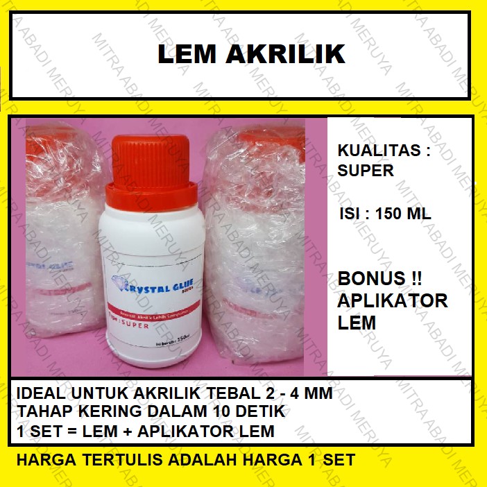 

Lem Akrilik Crystal Glue Acrylic Glue Lem Acrylic Lem Mika