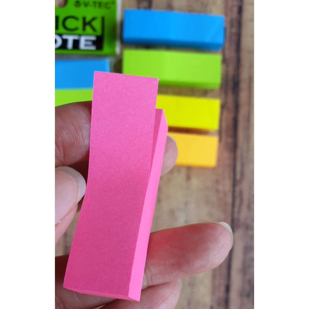 Sticky Note Neon Colour Vtec SN 57651/5MC - Stick Note Vtec 3x2inch - Book Marked - Kertas Tempelan - Kertas Memo