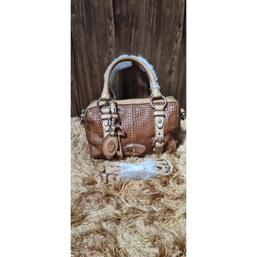 fossil maddox snake skin coklat small