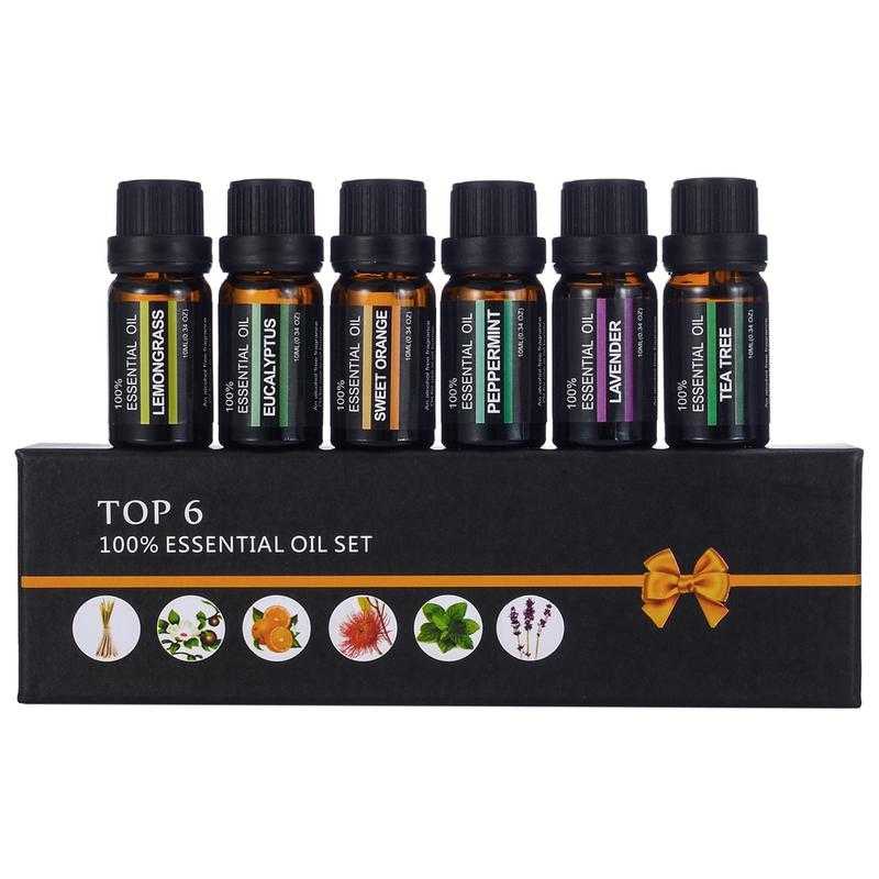 Taffware HUMI Set Essential Oils Minyak Aromatherapy 10ml 6PCS