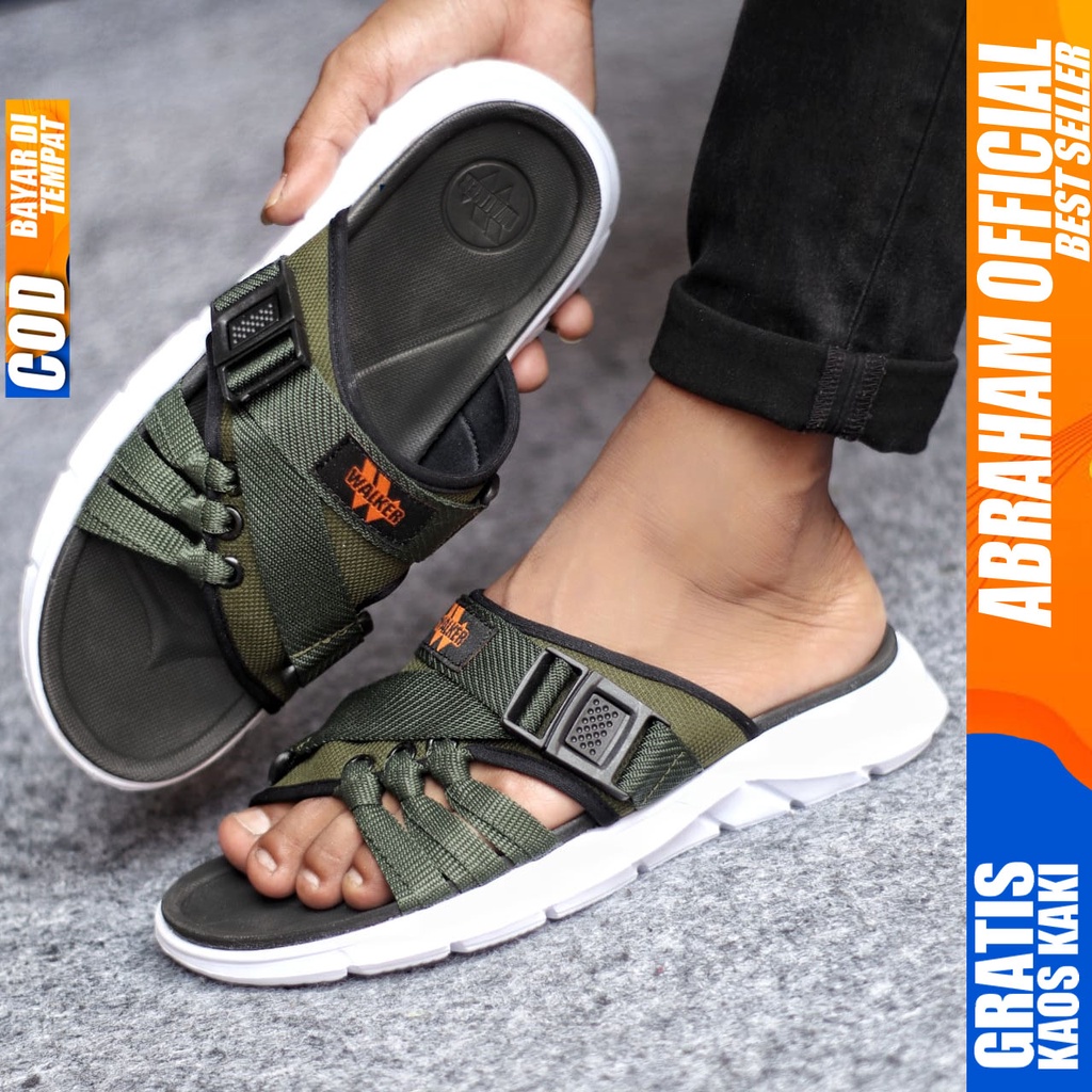 Sandal Casual Pria Sandal Slide Pria Sendal Selop Cowok Fashion Terbaru Keren