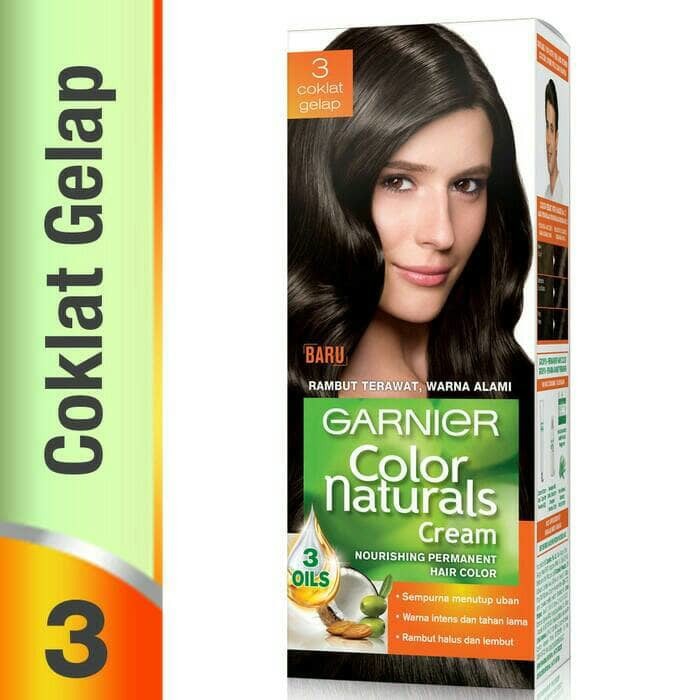 Garnier Color Natural Merah Burgundy Hitam Alami Dan Coklat Gelap Shopee Indonesia