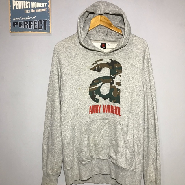 hoodie uniqlo andy warhol original gray grey abu abu misty second bekas PL preloved
