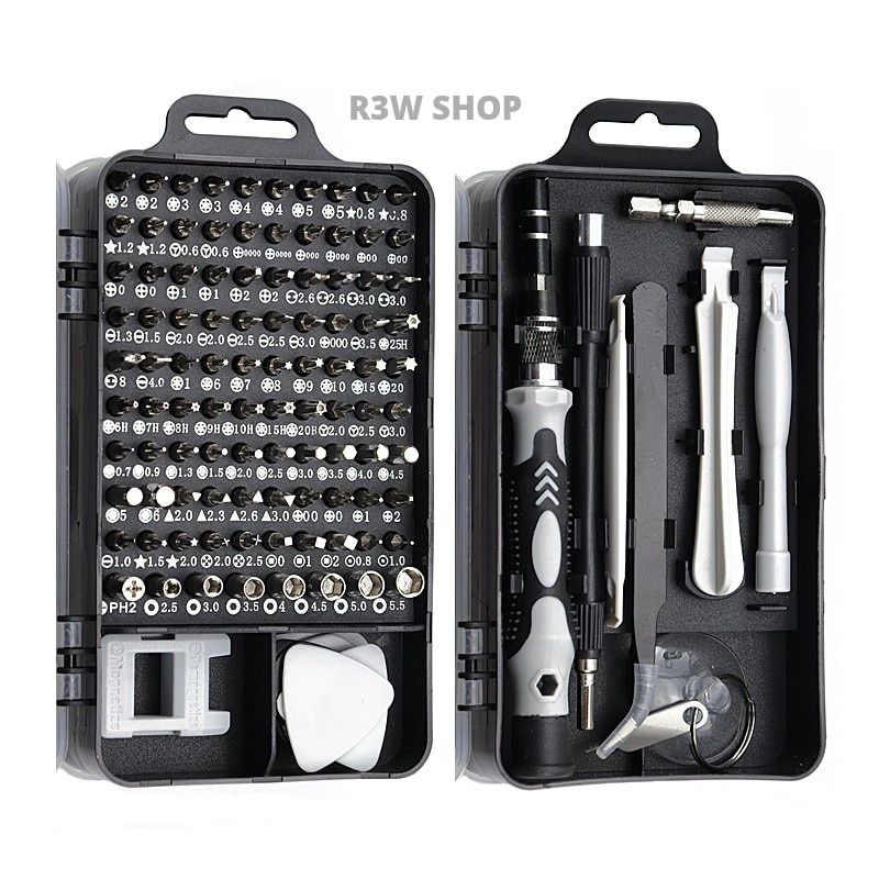 Taffware 115 in 1 Screwdriver Set Reparasi Smartphone Laptop Mini Precision Insulated Obeng Set ORiI