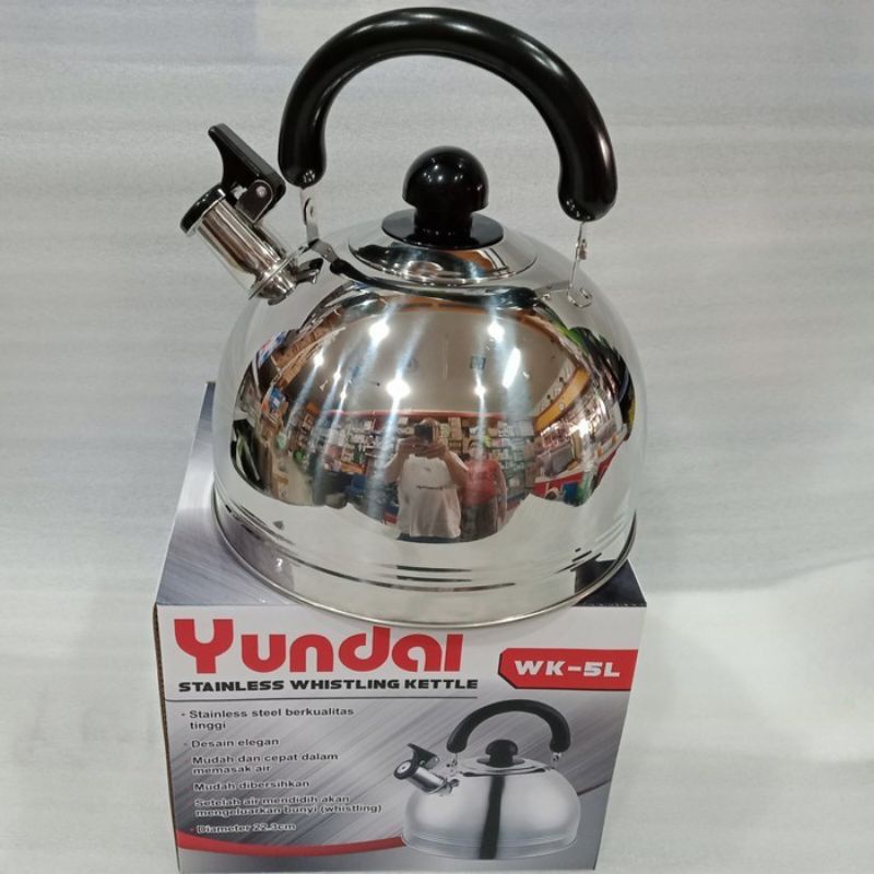 Yundai . UTU , AIR   Teko Bunyi Siul Stainless Steel Ketel,  Teko Bunyi 5 Liter 7 Liter