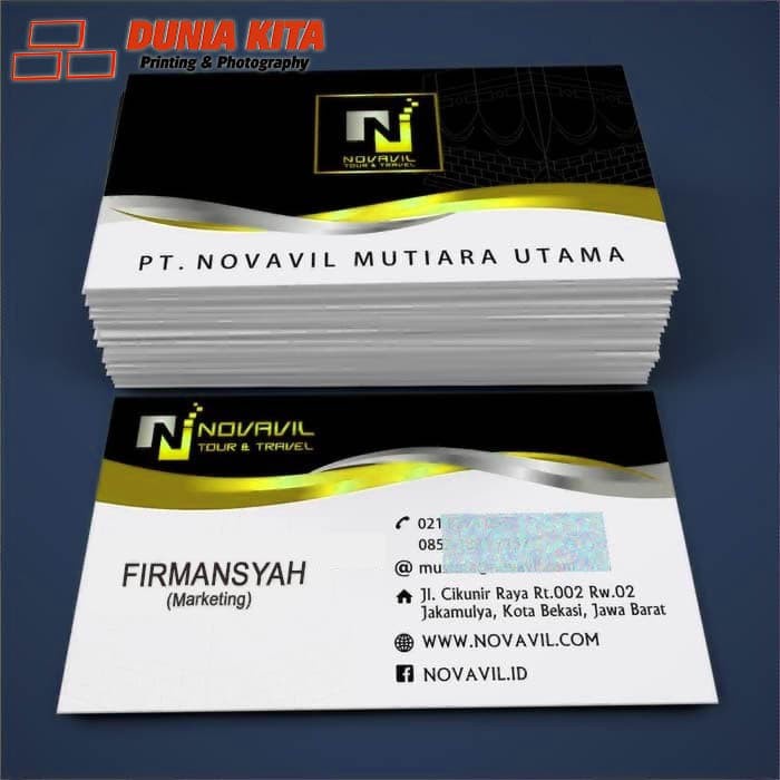 

Produk Unggulan Print Cetak Kartu Nama Bahan Ac 260 Grm 2 Muka Terbatas