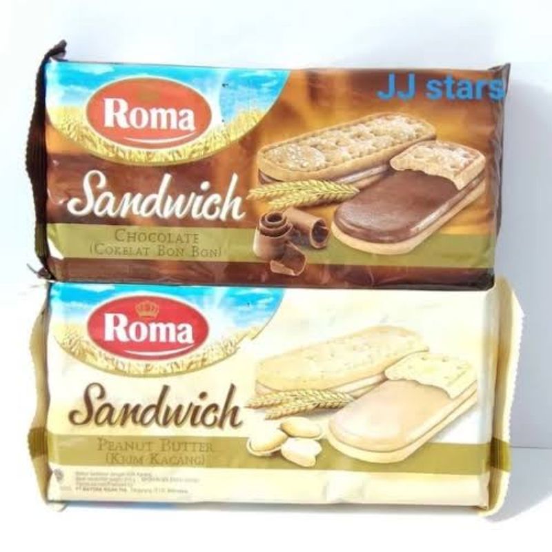 

ROMA sandwichi chocolate dan kacang sandwit 216gr