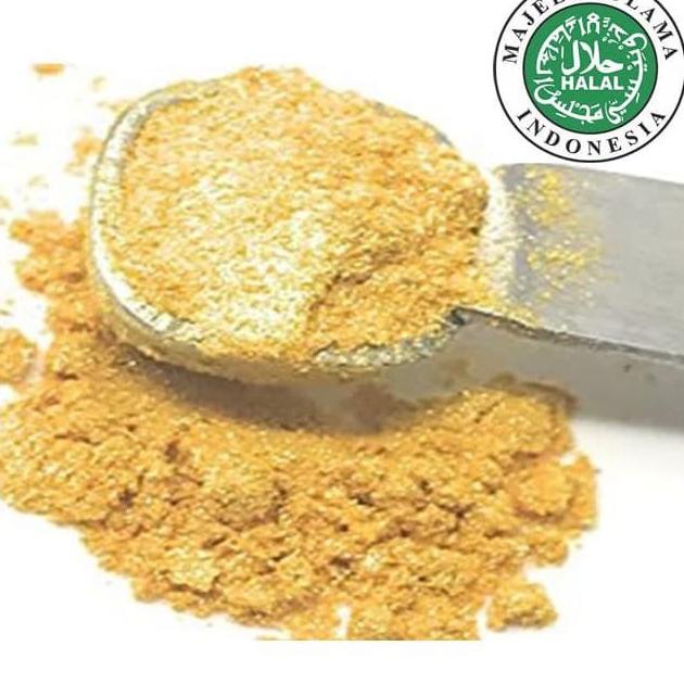 

Termurah LUSTER DUST GOLD SILVER PELARUT LUSTRE BUBUK POWDER DEKORASI KUE PENGHIAS GALAXY MINUMAN IC