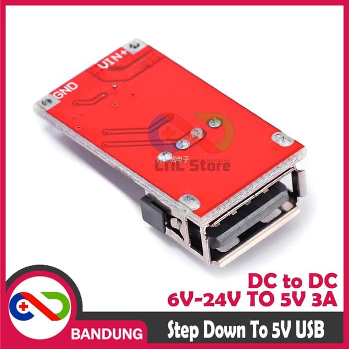 STEP DOWN DC TO DC USB CONVERTER 6V-24V TO 5V 3A MODULE USB CHARGER