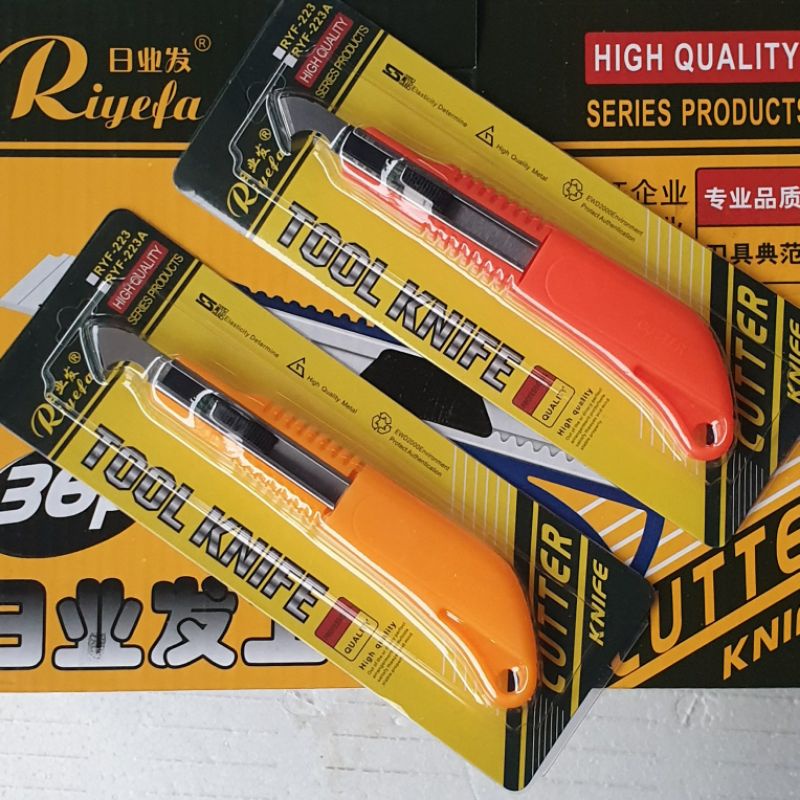 

Pisau Akrilik Riyefa Acrylic Mika Plastik free refill 2pcs berkualitas