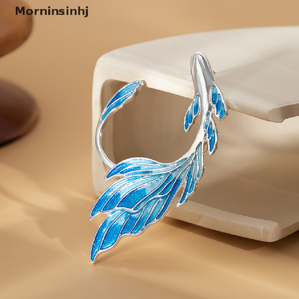 Mornin Punk Kreatif Gradien Biru Ikan Telinga Cuff Klip Anting Untuk Wanita Fashion Tidak Teratur Geometris Tindik Telinga Klip Perhiasan Pesta id