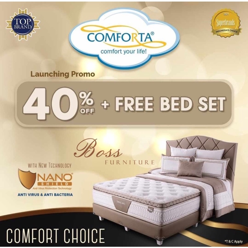 SET COMFORTA COMFORT CHOICE + Divan Sandaran PROMO