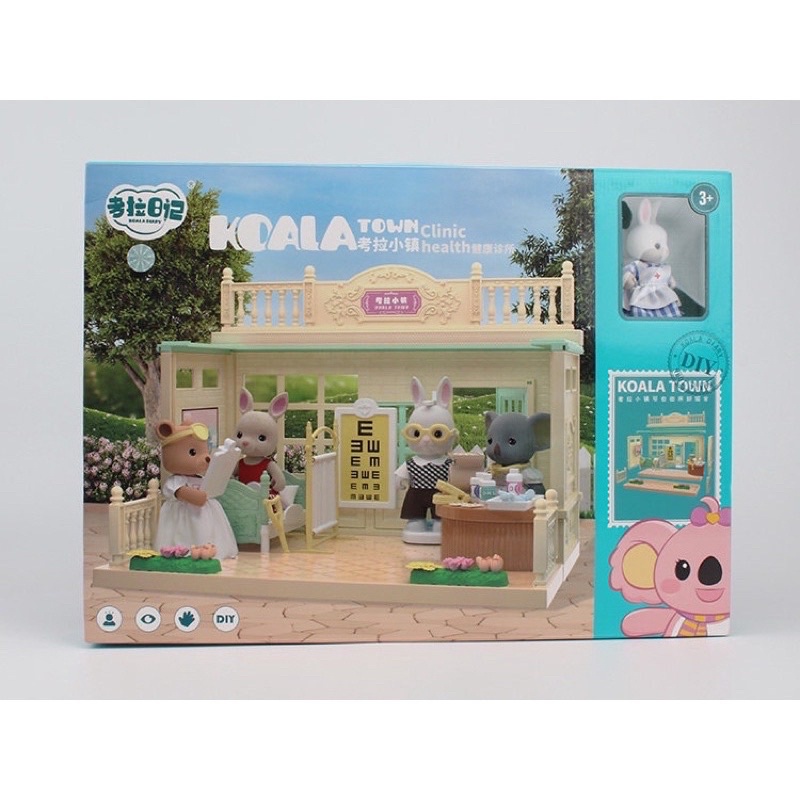 koala diary town diy doll house toys mainan rumah2an