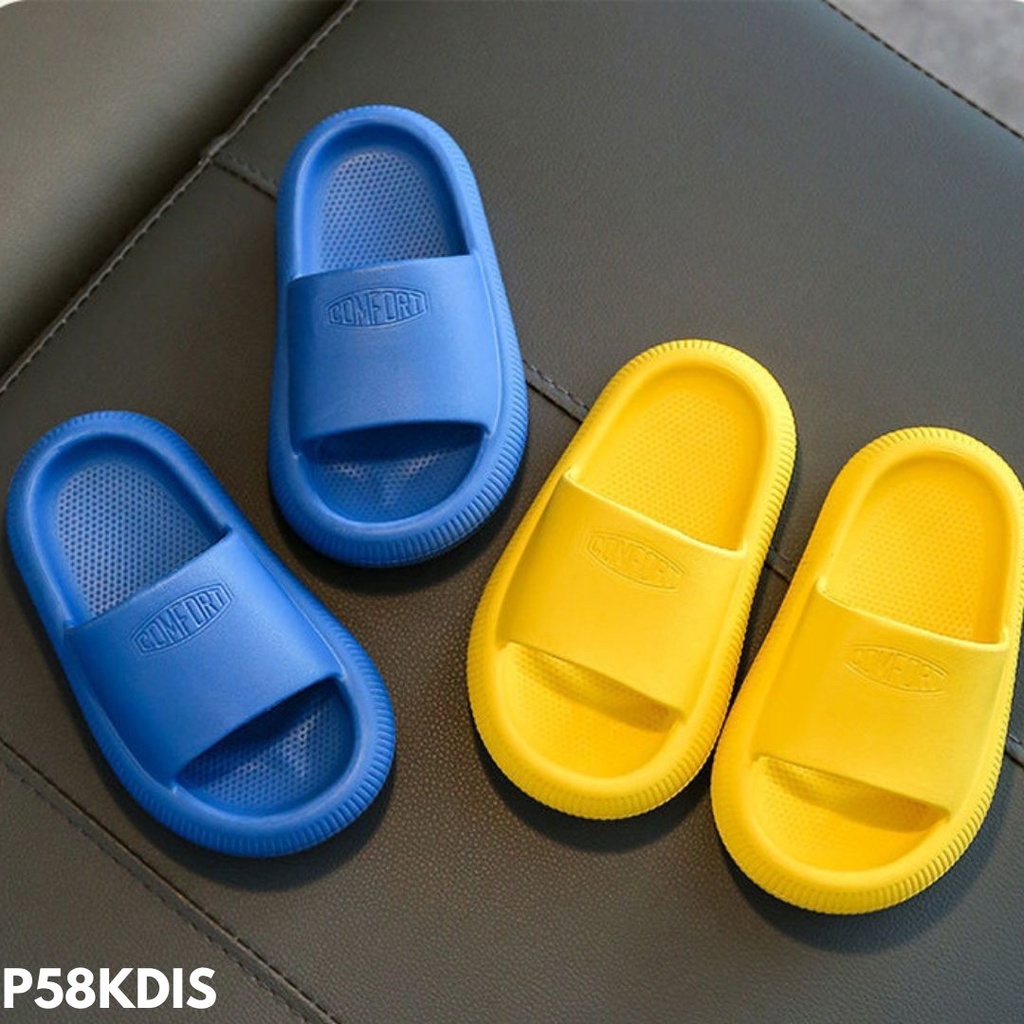 SANDAL RUMAHAN ANAK UNISEX IMPORT SUPER COMFY NYAMAN ELASTIS ANTI SLIP MUDAH DIBERSIHKAN P589KIDS