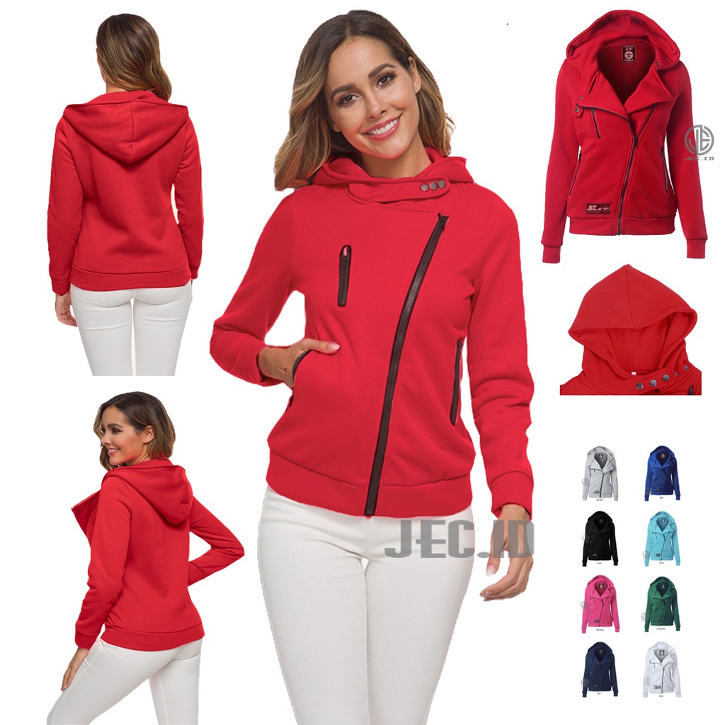 Jaket Sweater Wanita Jec Litthing Spring Hoodie Full Premium | Switer | Tebal | Cewek | Hodie