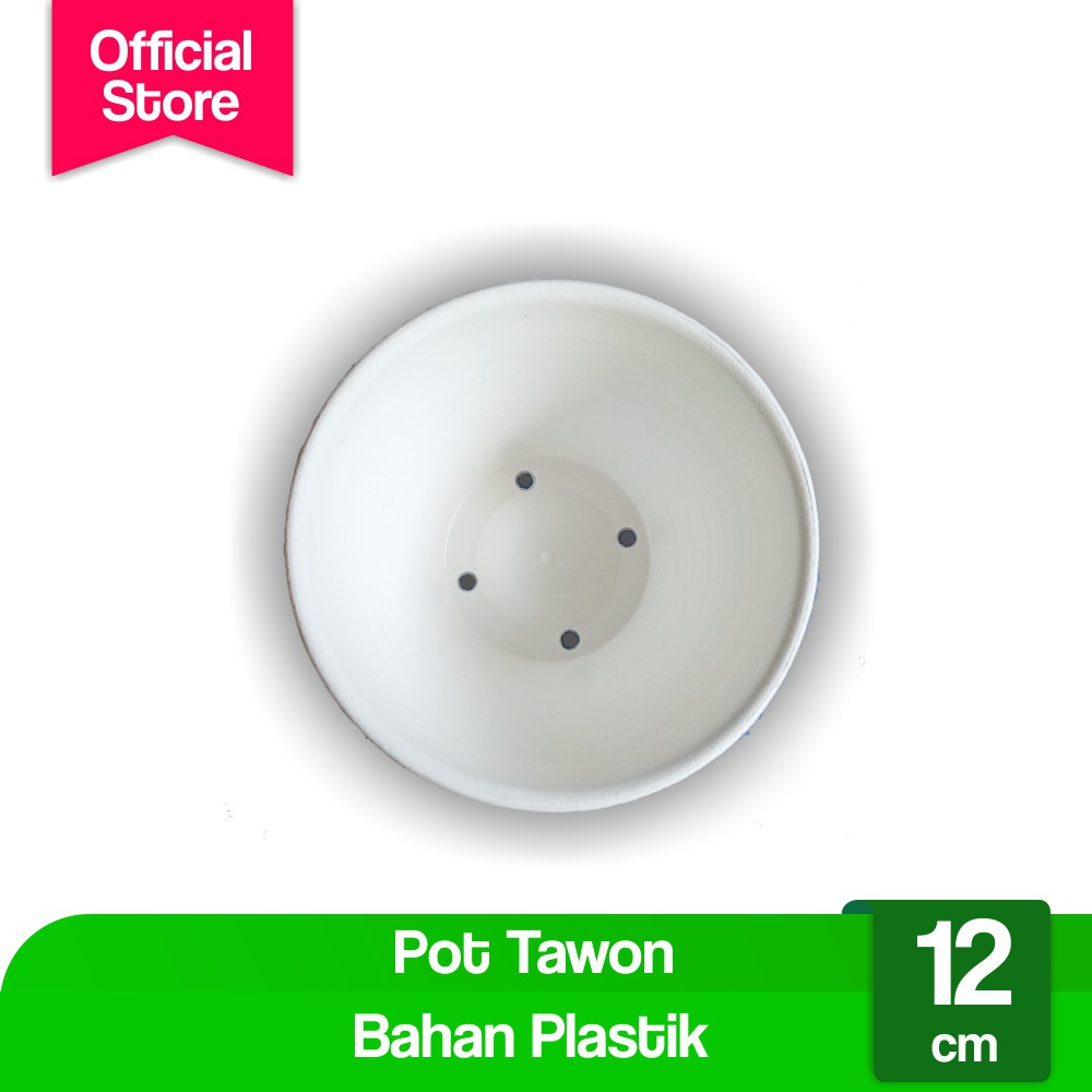 

Pot Tawon 12 cm PUTIH Tawon Pot 12 Plastik 12cm Vas Pot Bunga