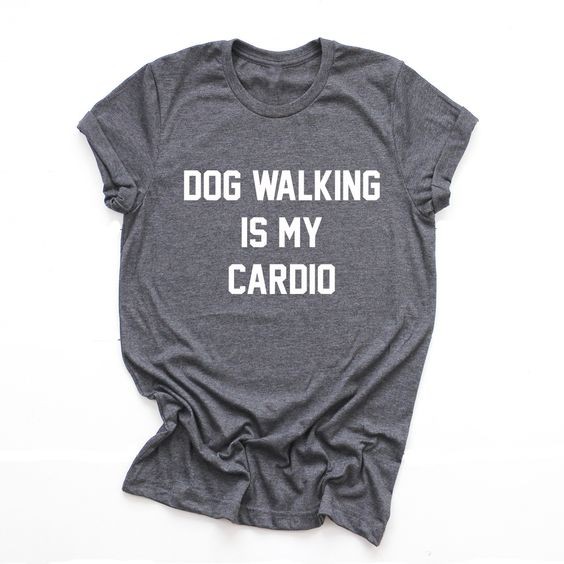 Kaos DOG WALKING BIG SIZE Lengan Pendek Cotton Combed 100% M L XL XXL 3XL XXXXL 5XL All Size