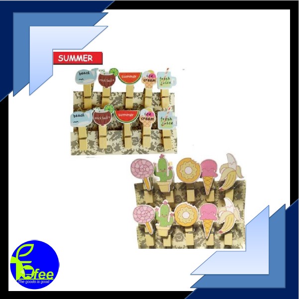 [IMPORT] Wooden Clip Karakter Lucu II 35g