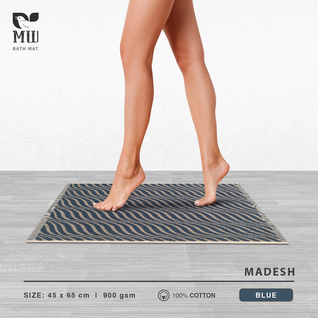 HBB Keset Kaki Morning Whistle by Terry Palmer Madesh Keset Kamar Mandi Dapur Handuk Bath Mat 45 x 65 cm