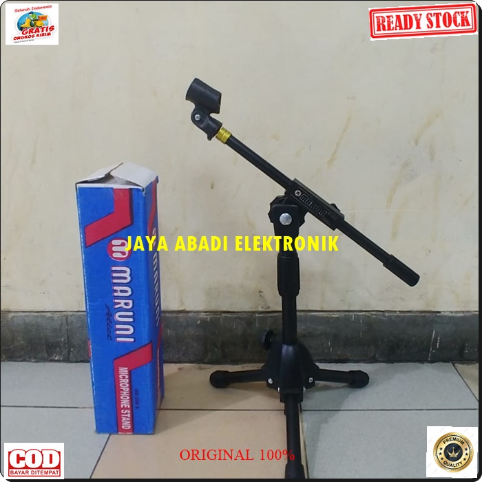 G112 ORIGINAL STAND MIC BESI 80 CM STANDING KAKI TIGA HOLDER MIK MIKROPON MICROPHONE TEMPAT GANTUNG TIANG PEGANGAN LANTAI UBIN PENYANGGA MIKROPON TIANG PEGANGAN KARAOKE MUSIK AUDIO DOUBLE DOBEL DUALSOUND DJ TRIPOD GANTUNGAN TABLE MEJA BRACKET BREKET UNIVE