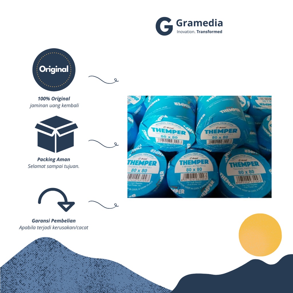 

Gramedia Cikupa - E-PRINT THERMAL ROLL 80X80