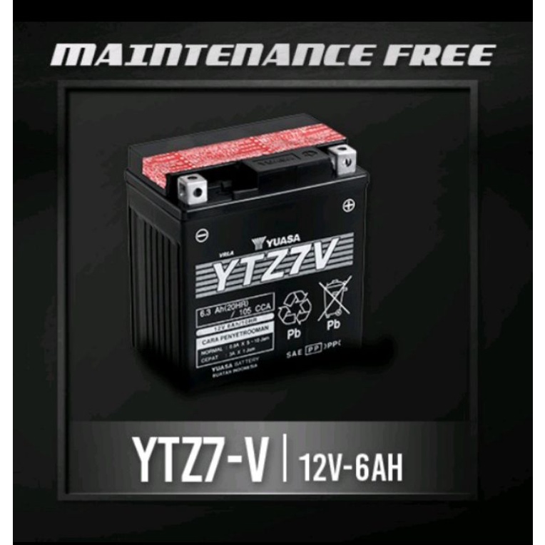 Aki Yuasa YTZ7V Nmax Motor Yamaha