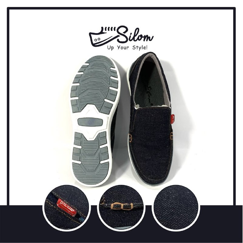 Silom sepatu kasual dengan bahan levis sepatu pria size 38-43!!!