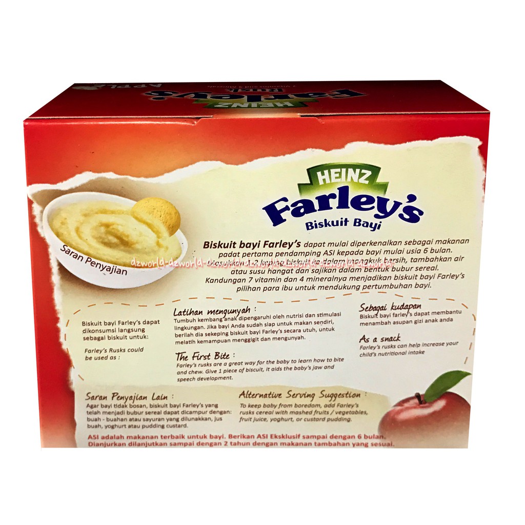 Heinz Farleys Biskuit Bayi Rasa Apel 120gr