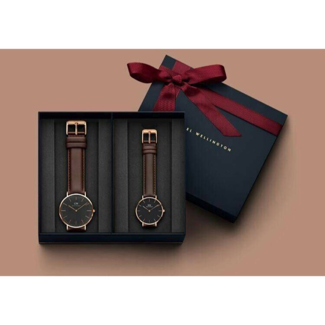 Daniel Wellington (DW) 100% ORIGINAL Couple Set - Classic Bristol