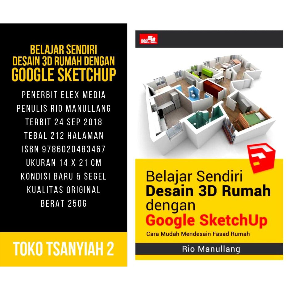 Buku Komputer Belajar Sendiri Desain 3d Rumah Dengan Google