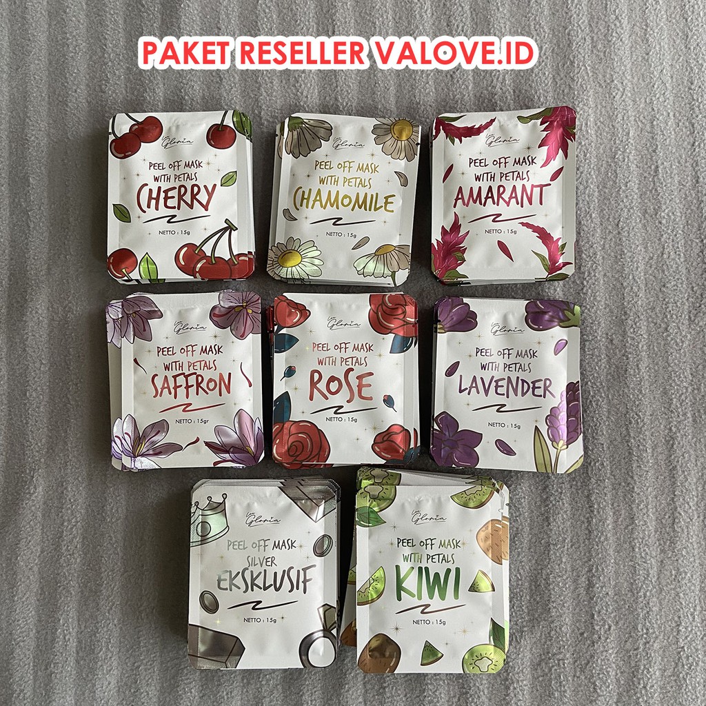 Paket Reseller Masker Wajah Peel Off By Lea Gloria Valove.id