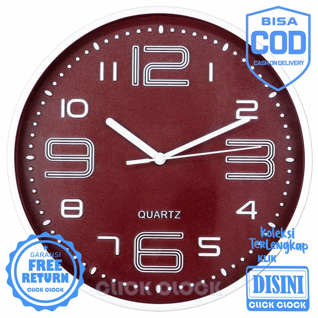 Jam Dinding Polos Dekorasi Rumah Wall Clock Murah NIKKO NK - 2821