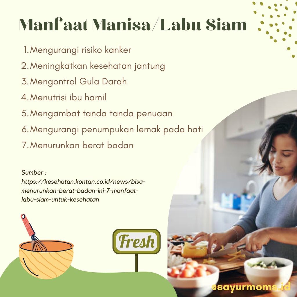 Manisa atau Labu Siam 500 gram - 1 kg Surabaya