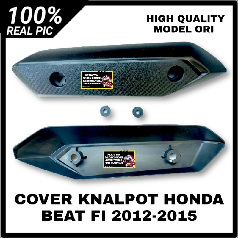 COVER KNALPOT BEAT FI TUTUP TAMENG KNALPOT HONDA BEAT FI 2012-2015 MODEL ORIGINAL