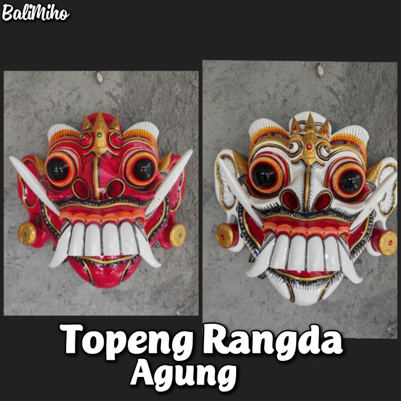 Topeng Rangda Agung Tapel Rangda Halus Pajangan Rangda Topeng Leak Topeng Hantu Bali Topeng Rangda B