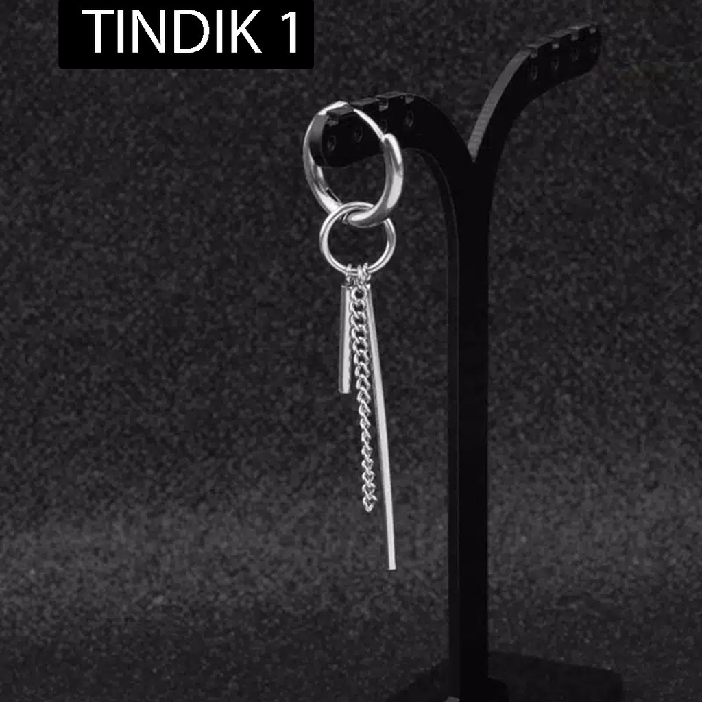 [COD]Anting Telinga Tindik/Tusuk/Jepit Model Anting BTS KPOP JUNGKOOK Korea untuk Fashion Pria / Wanita GLMR