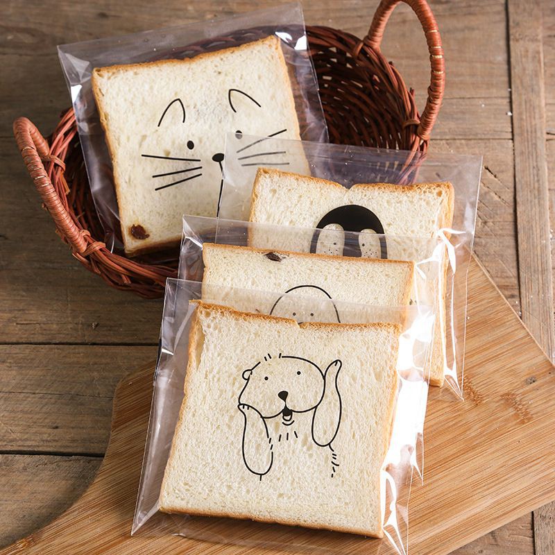 Single Toast Package 100pcs / plastik bungkus roti donat satuan isi 100pcs