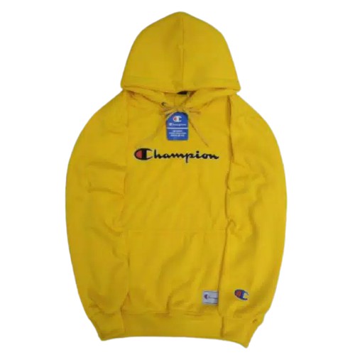 HOODIE CHAMPION ANAK WARNA KUNING USIA 6-12 TAHUN MURAH DAN TEBAL ( BAYAR DI TEMPAT )