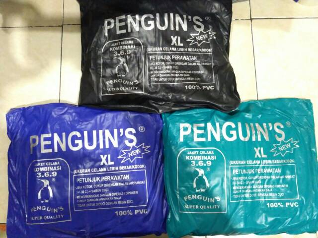 Jas hujan setelan jaket celana penguin 369 pinguin XL 3.6.9