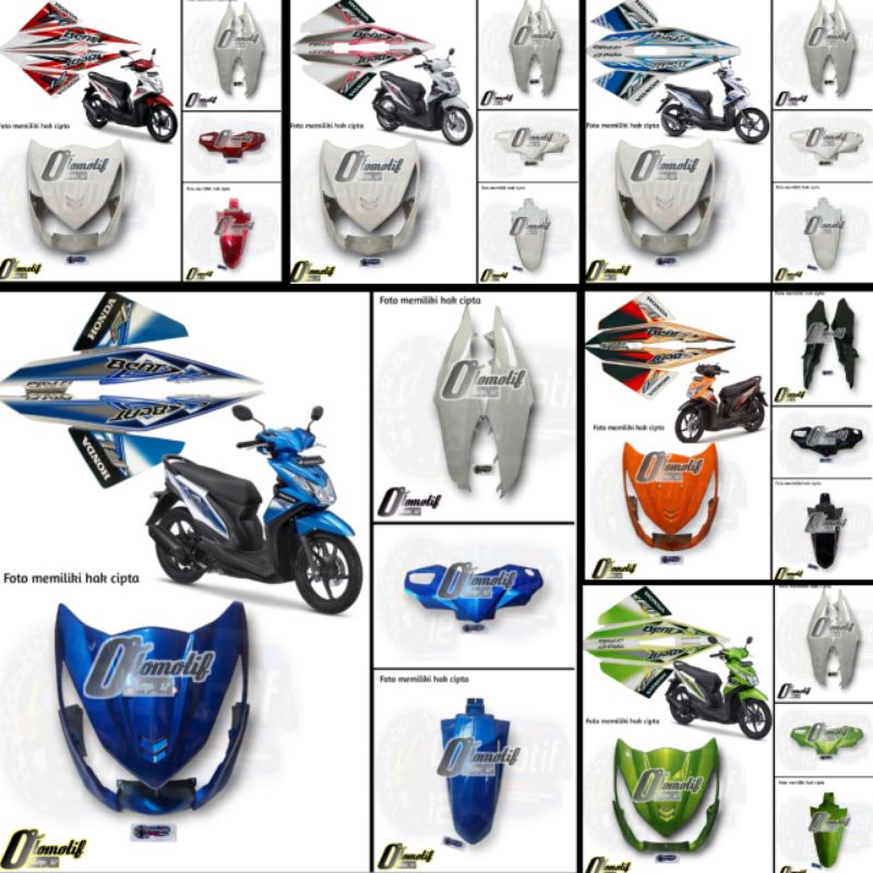 Jual Cover Body Bodi Halus Honda Beat Fi Lama 2013-2015 Hitam